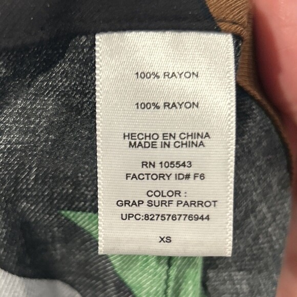 Derek Lam Skirt Womens XS Stripe Design Nation Mini Pockets Grap Surf Parrot - Picture 7 of 7